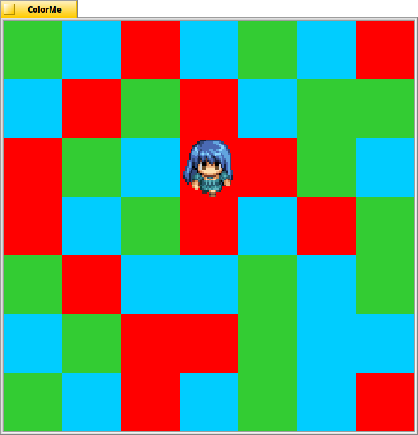 Simple color chang game