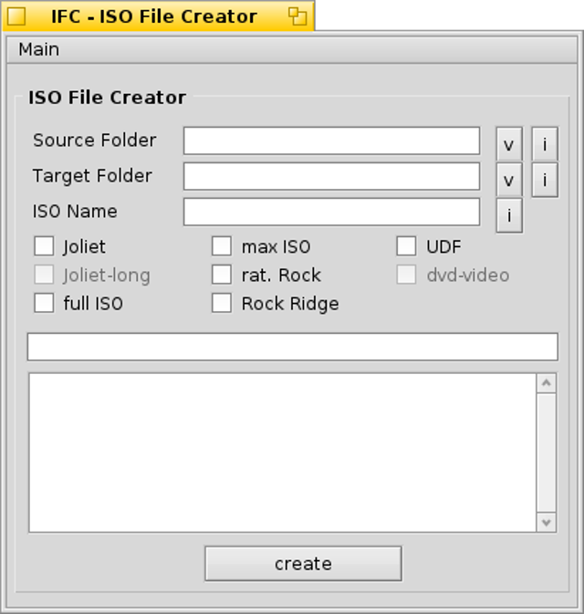 A program to create ISO image files