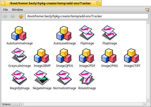 Tracker add-ons to manipulate images