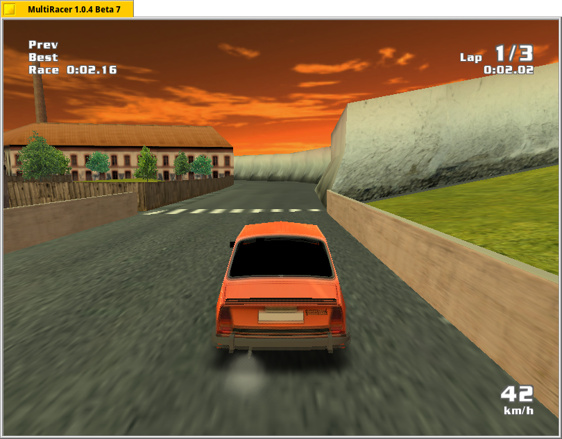 A racing simulator