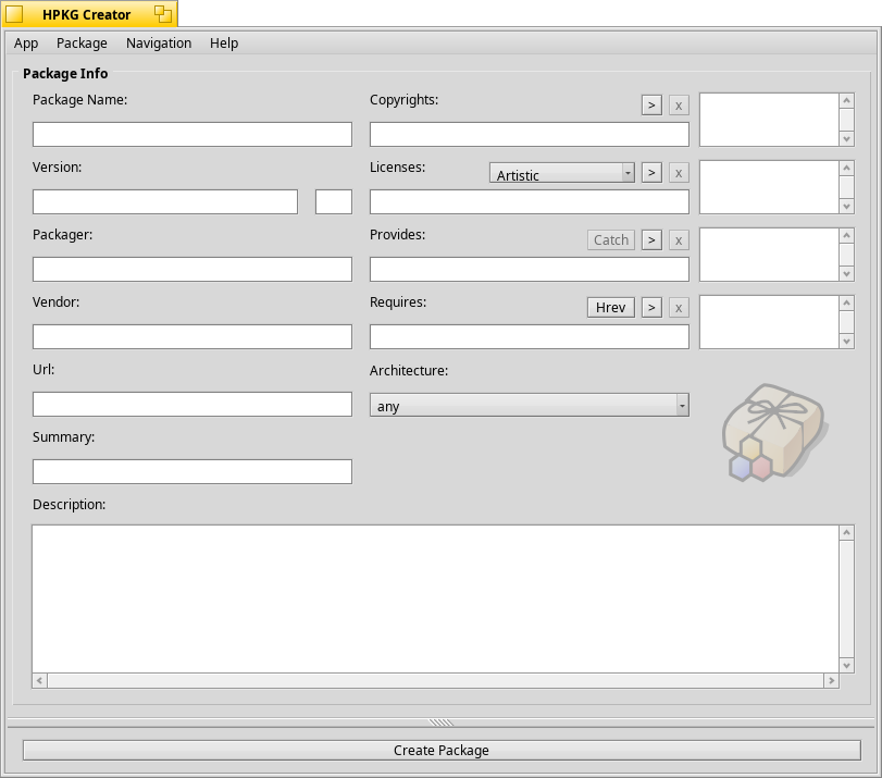 Haiku Package Creator