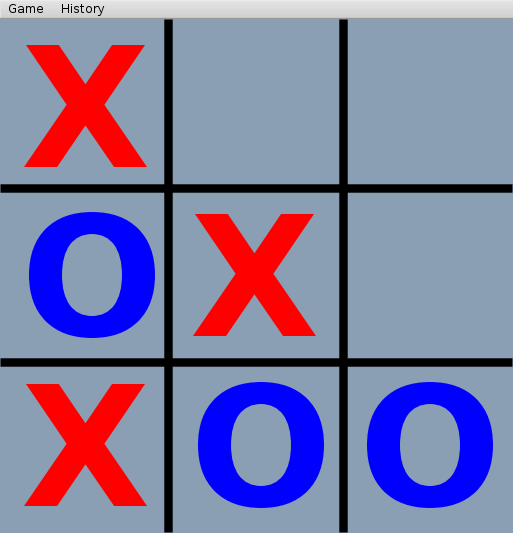 classic tic-tac-toe game (OXO)