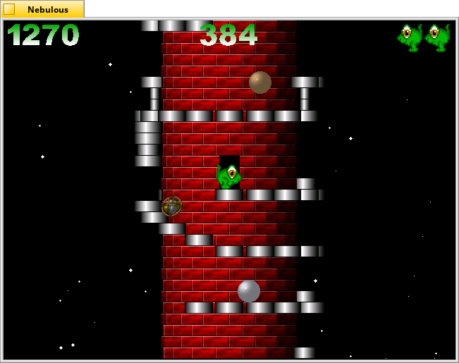 A jump and rund around a tower.