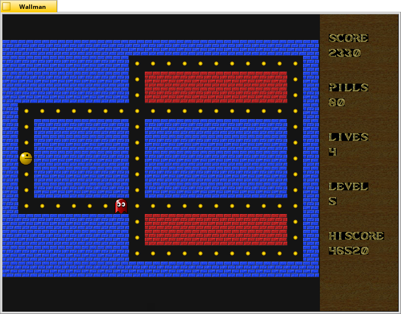 A pac man clone written in EGSL