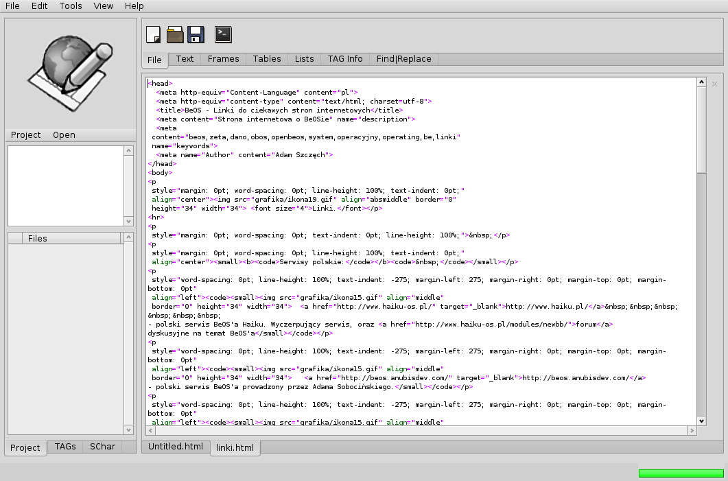 simple web editor
